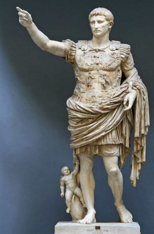 <p>Augustus of Prima Porta (use &amp; facts)</p>