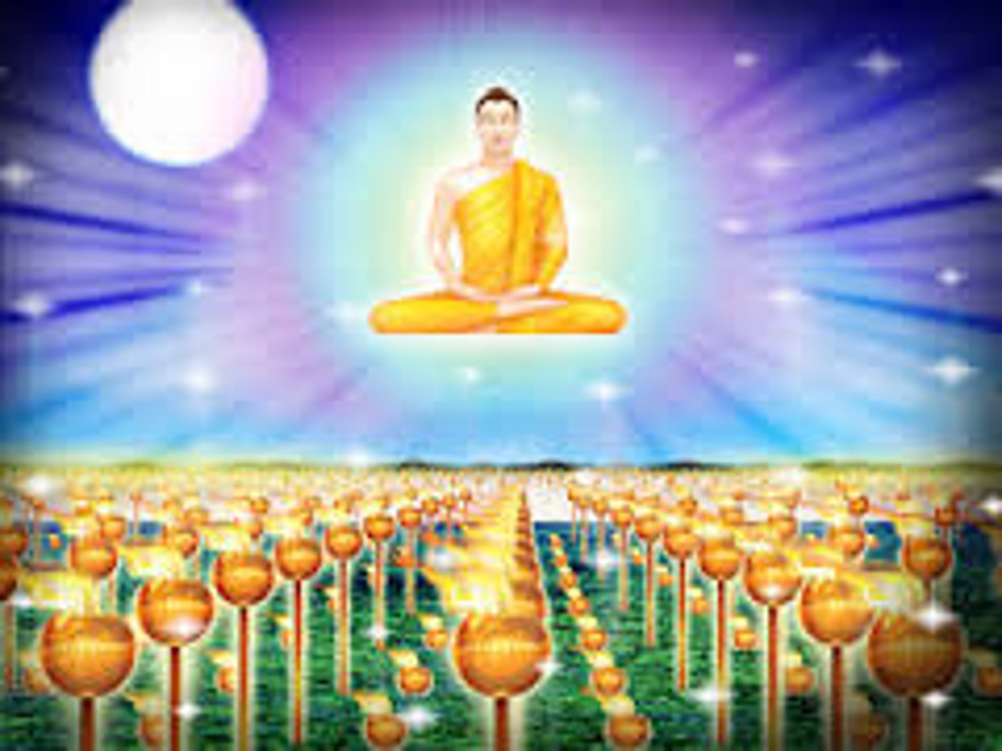 <p>in Buddhism, the release from desire and pain</p>