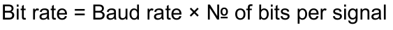 <p>Number of bits transmitted over medium per second, measured in bps *bits per second</p>