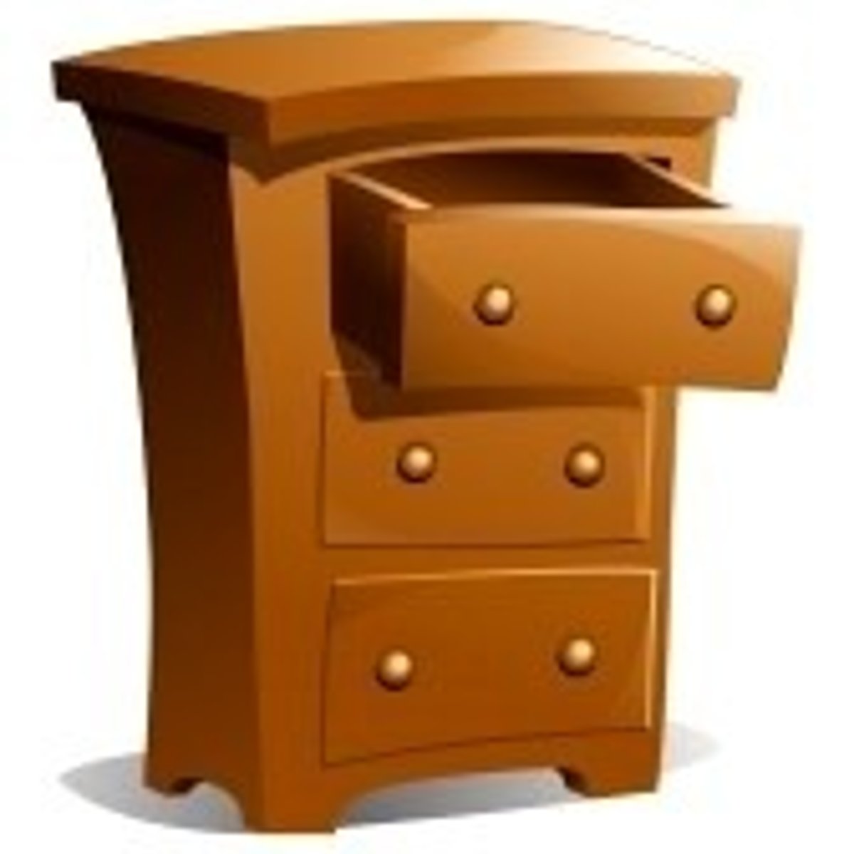 <p>the chest of drawers</p>