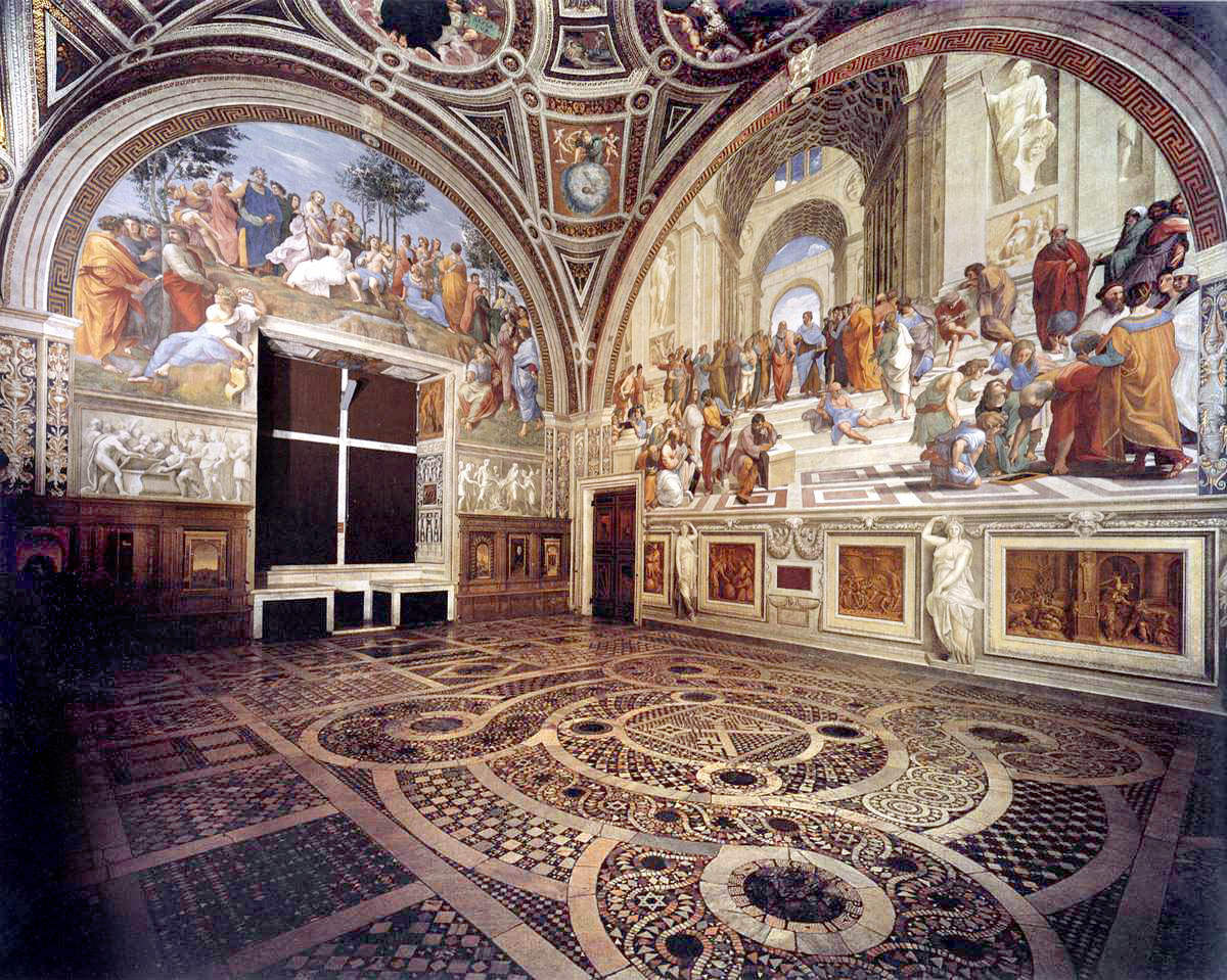 <p><span>Stanza della Segnatura</span></p><p><span>1509-10</span></p><p><span>Fresco</span></p><p><span>Vatican, Rome</span></p>