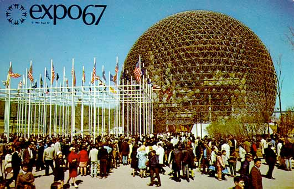 <p><span style="color: rgb(34, 87, 122)"><strong>American Pavilion at Expo 67, Montreal, Canada — Geodesic Domes</strong></span></p>
