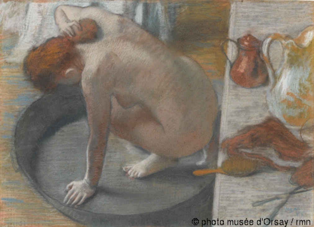 <p>The Tub, Edgar Degas 1886</p>