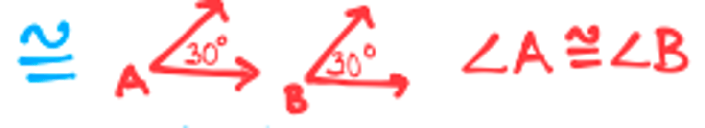 <p>angles or line segments that have the same measure</p>