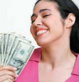 <p>She is ______. She has a lot of money</p>