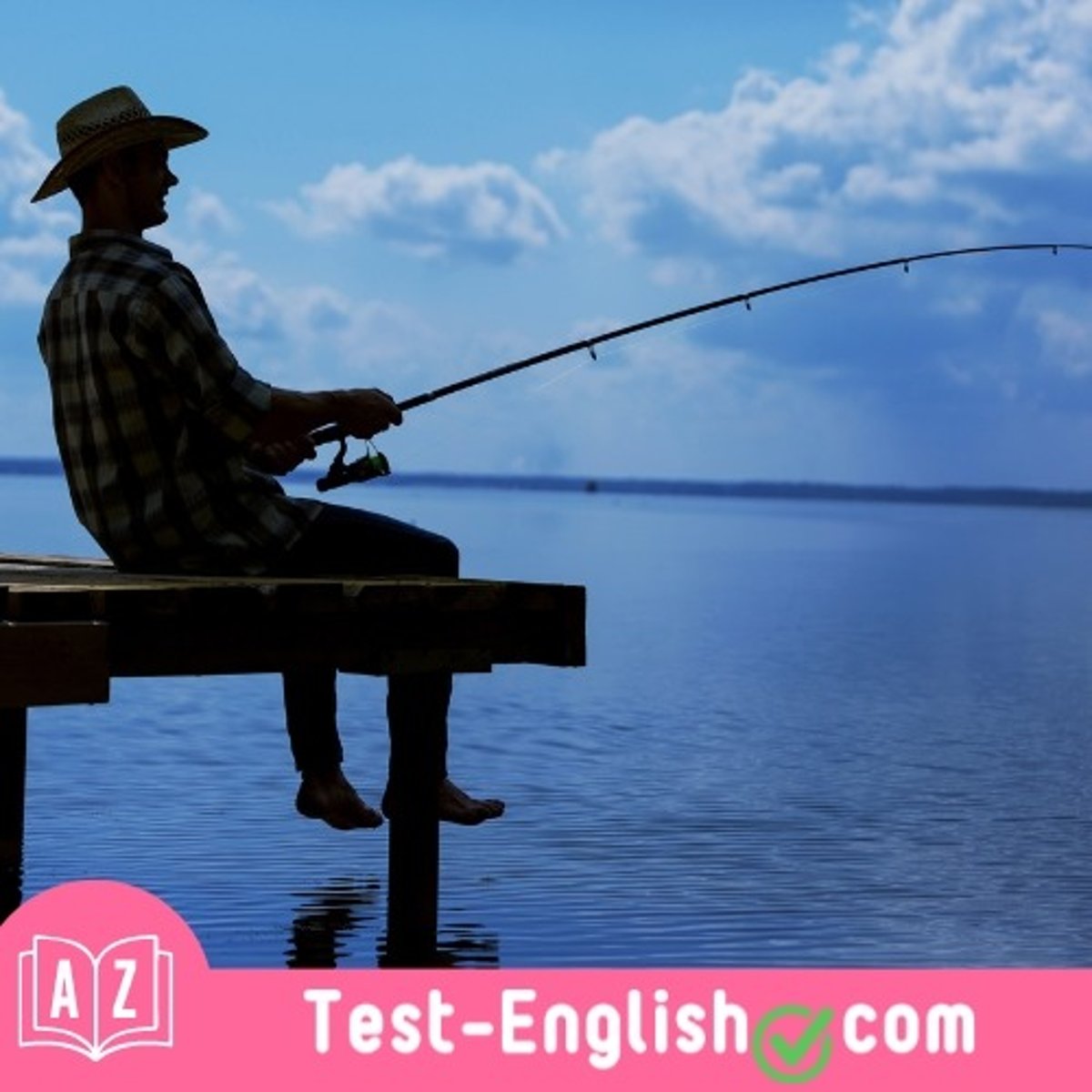 <p>I love _____ by the lake. Then, I cook what I catch.</p>