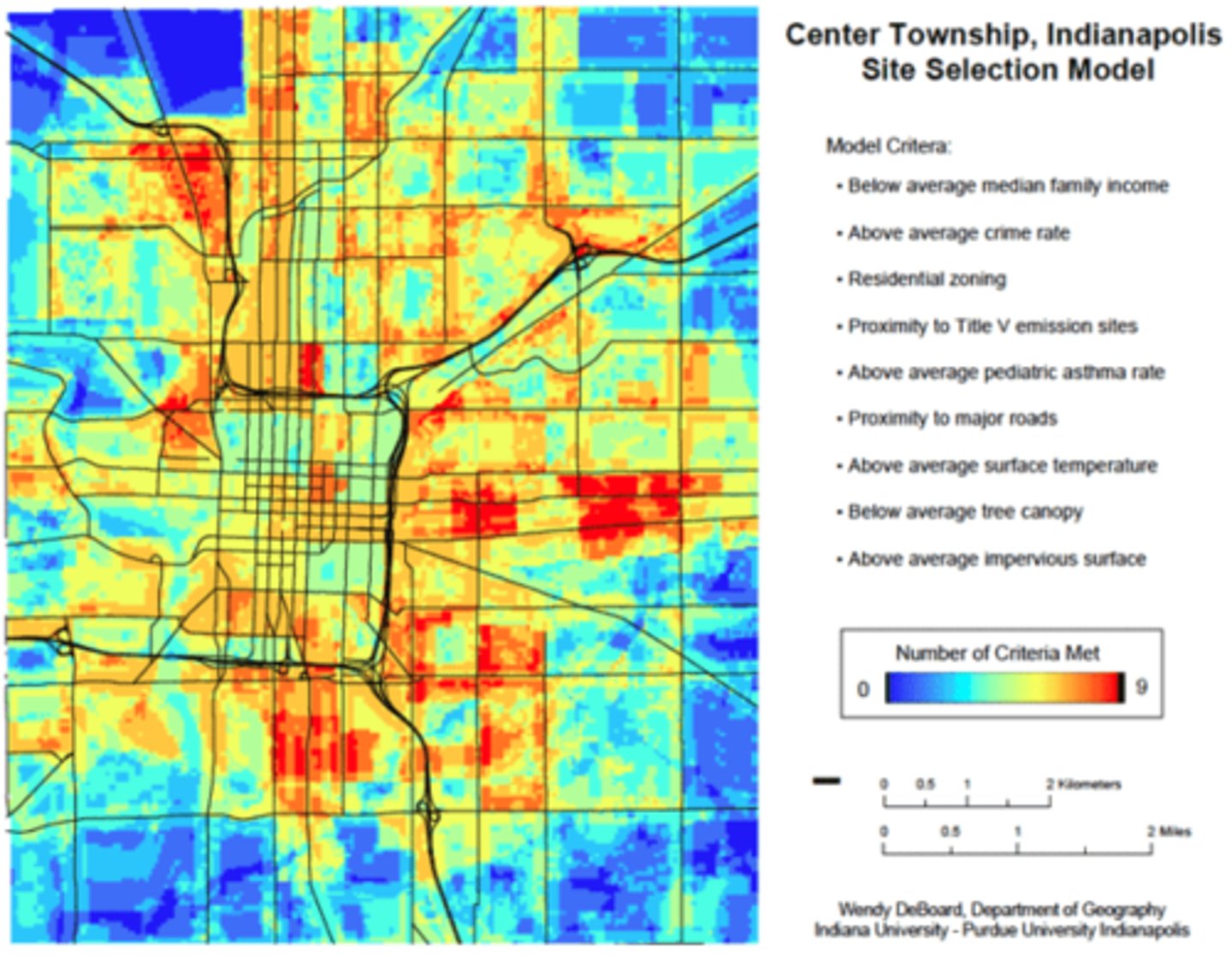 <p>evaluating a landscape to find which areas best serve a given purpose based on a set of factors</p><p>can use as many variables as you want!</p><p>best done in GEE (is most helpful for visualizing raster analysis)</p>