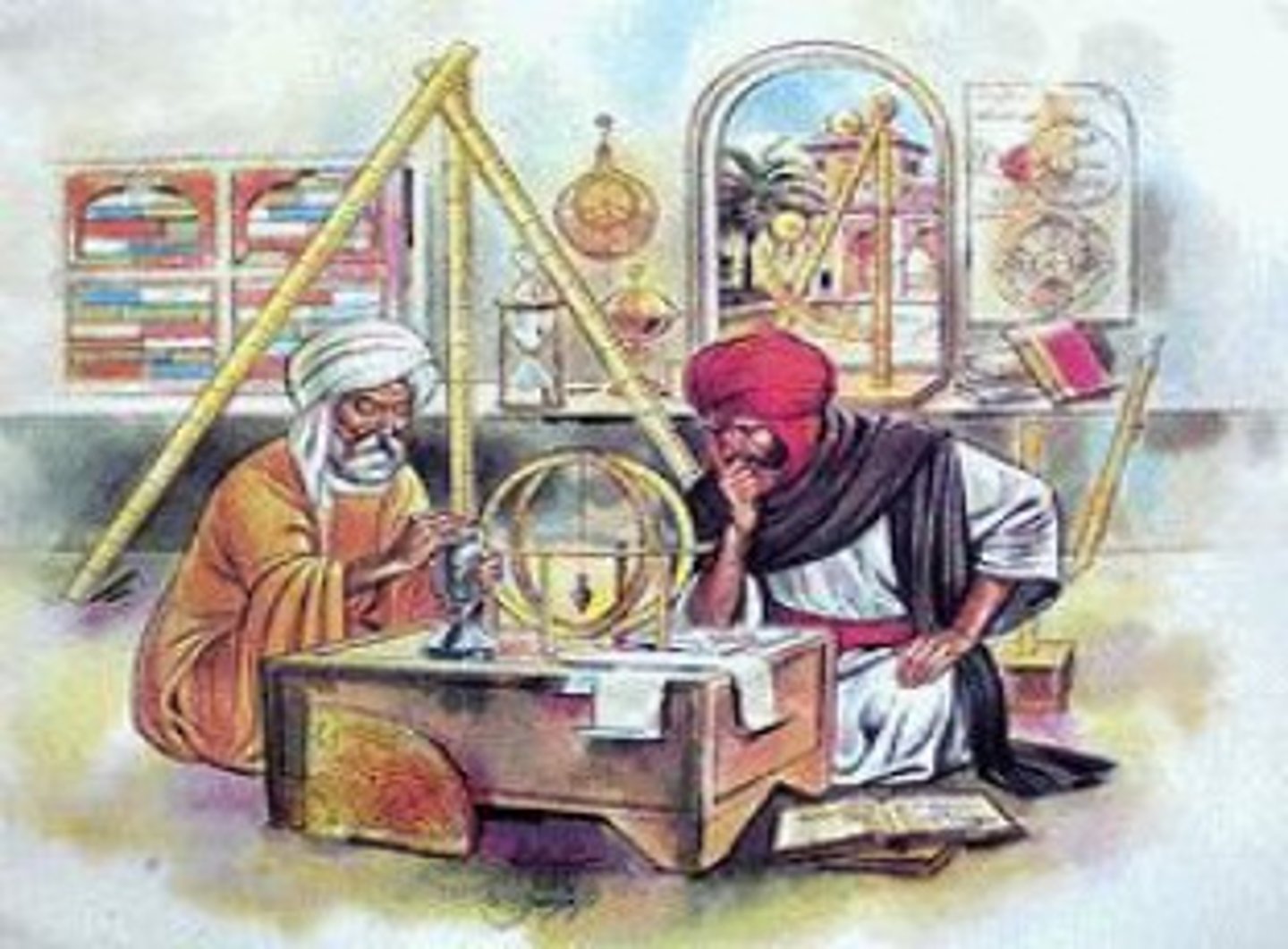 <p>-Period of time where Islamic scholarship and inventions really took off</p><p>-Islamic mathematicians, astronomers, chemists, translators, and historians all compiled massive amounts of knowledge and added their own works as well</p><p>-The House of Wisdom in Baghdad considered the epicenter of learning</p><p>-One of the first tasks was gathering knowledge from other countries; Islamic Scholars particularly built on Greek and Indian knowledge</p><p>-By building on Greek and Indian knowledge, we see cultural and technological diffusion</p><p>-Great Mathematicians like Nasir al-Tusi helped define mathematics</p><p>-Universities like Sankore Madrasah in Mali sprung up </p><p>-Improvements to the Astrolabe allowed Islamic merchants to trade in the Indian Ocean Basin; other inventions included medical inventions relating to surgery, parts of Algebra, the magnifying glass, and new methods of producing paper</p><p>-Most historians say it ended in 1258 with the Mongols Sack of Baghdad and the destruction of the House of Wisdom; others say it continued through the reign of Suleiman the Magnificent in the Ottoman Empire in the 1500's</p>