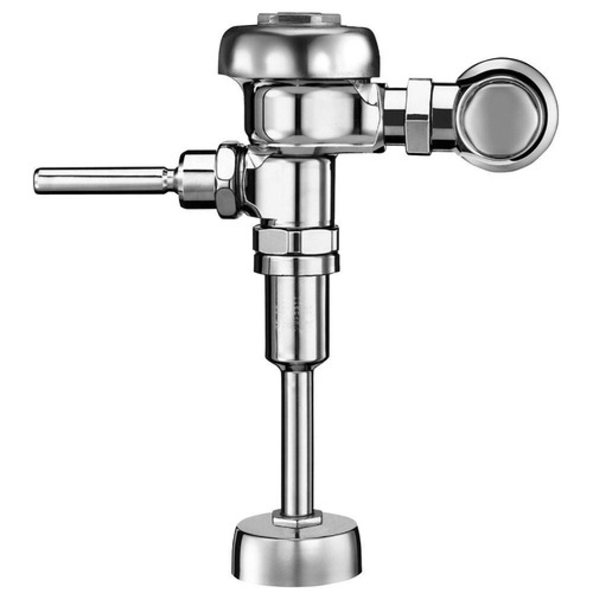 <p>a valve that supplies a fixed quantity of water to fixtures for flushing purposes when actuated by direct water pressure</p>