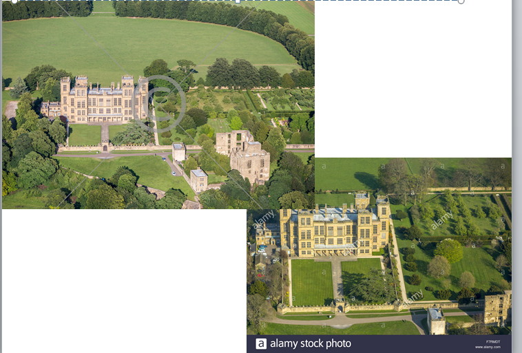 <p>a notable example of <strong>Elizabethan architecture </strong>designed by Bess of Hardwick, featuring a <u>distinctive style </u>with large windows and materials signifying wealth.</p>