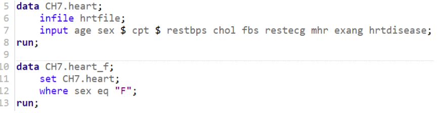 <ul><li><p>WHERE statements are very similar to IF statements, but they can</p><p>only be used for SAS data sets</p></li></ul>