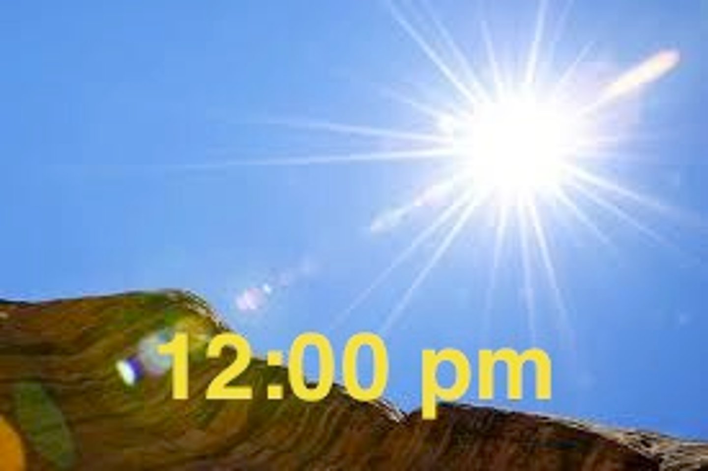 <p>noon</p>