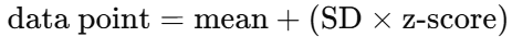 <p>The number of standard deviations a data point is from the mean:</p>