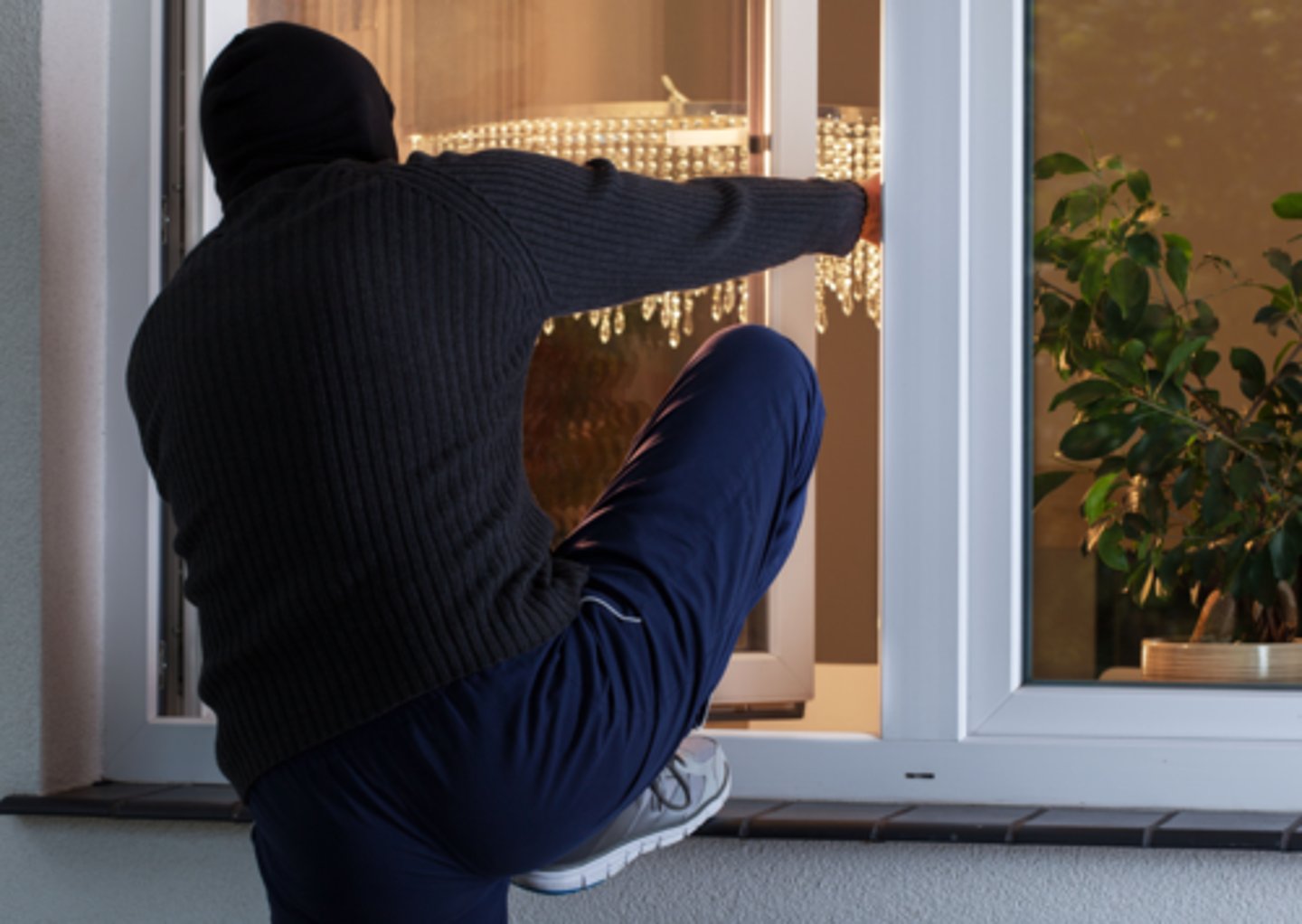 <p>the crime of illegally entering a building and stealing things (noun, noun, verb)</p>