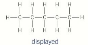 <p>straight hydrocarbon chains </p>