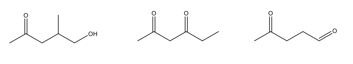 <ul><li><p>Ketone = drop “-e” from alkane and add “-one” ending </p></li><li><p>Both aldehydes and ketones are higher priority than alkanes, alkenes, halides, and alcohols. </p></li><li><p>Aldehydes are a higher priority than ketones.</p></li></ul><p></p>