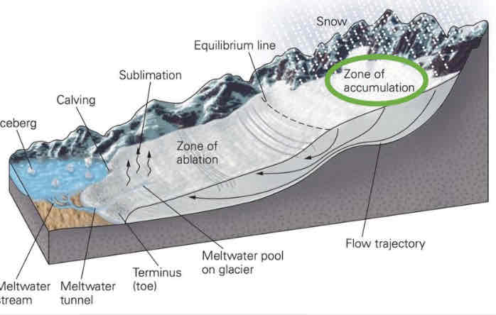 <p>Zone of accumulation</p>