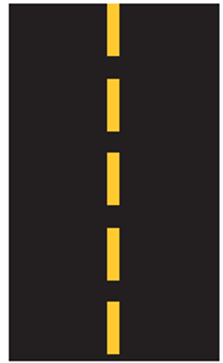 <p>The pavement markings in this image indicate that...</p>
