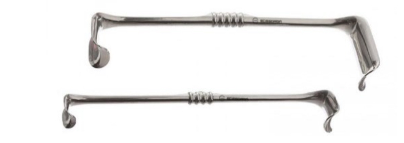 <p>used to retract, expose or push tissue, muscles, organs or bones during surgery</p>