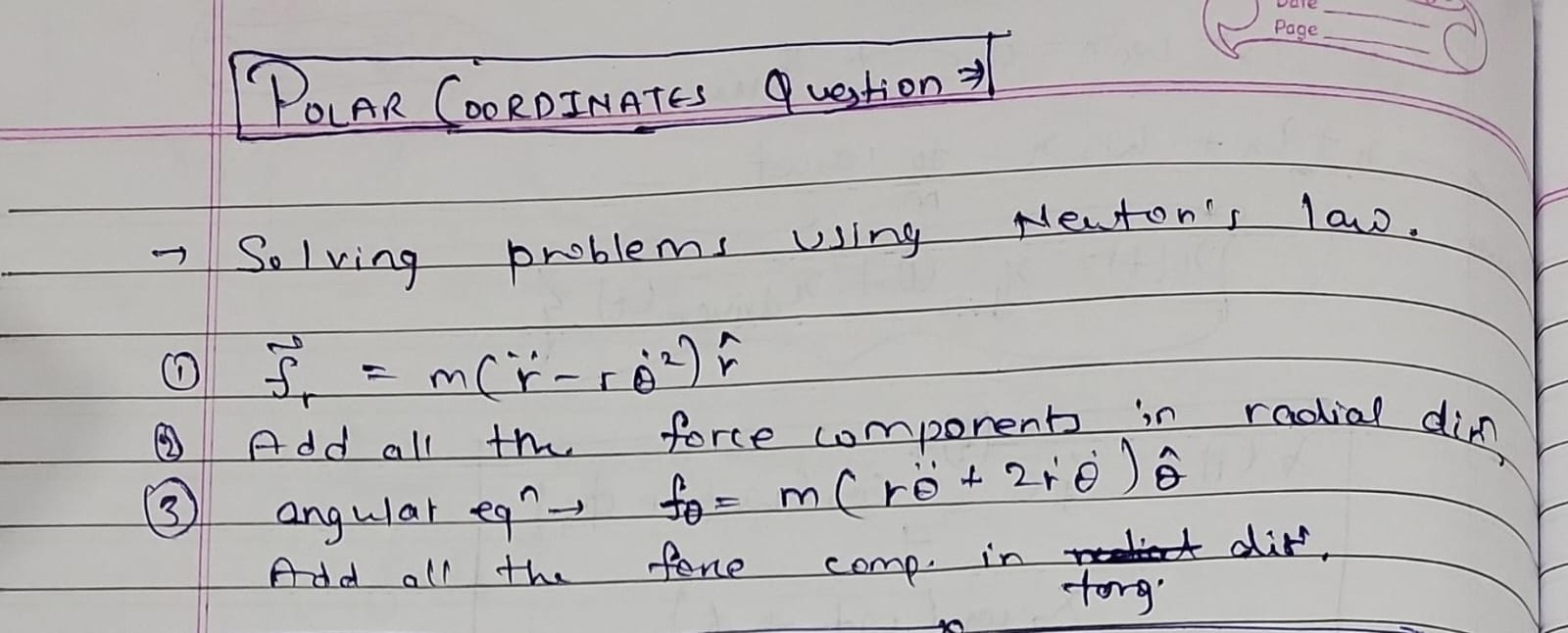 <p><span style="color: #38ff00">Steps to solve polar coordinates Q.</span></p>