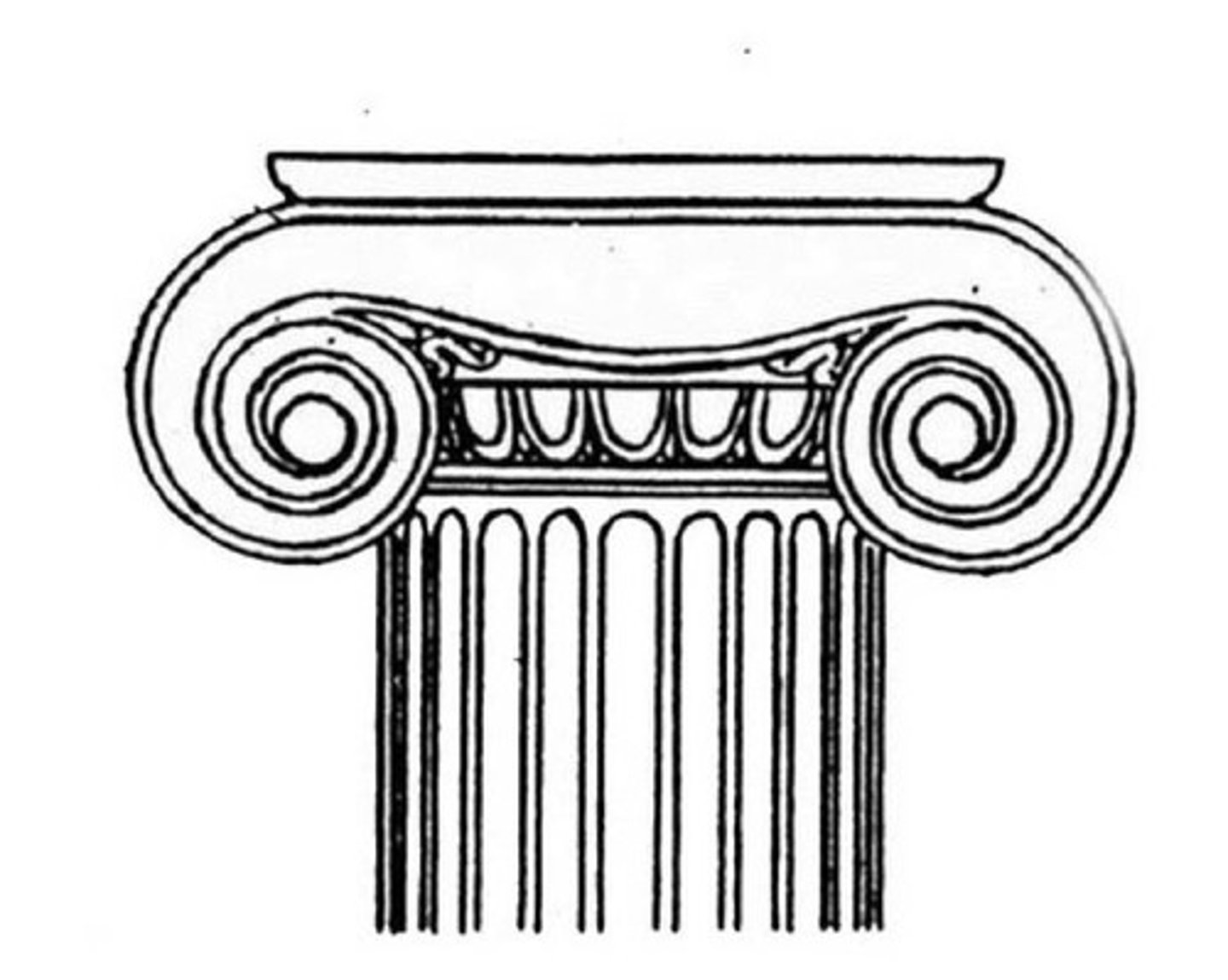 <p>L'un des trois ordres de l'architecture grecque caractérisé par le chapiteau orné de volutes retombant de deux côtés sur la colonne.</p>