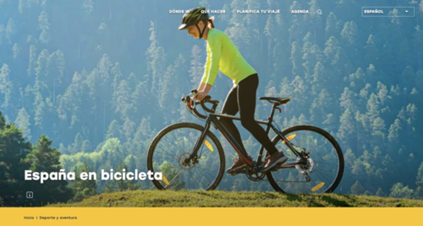<p>Las pistas y rutas de bicicleta en España</p>