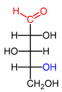 <p>name this monosaccharide:</p><p>ALDOSE +-+</p>