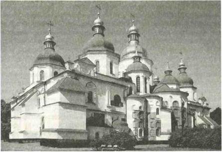 <p>Софіївський собор у Києві, 1 пол.ХІ ст., </p><p>Стиль: візантійський</p>