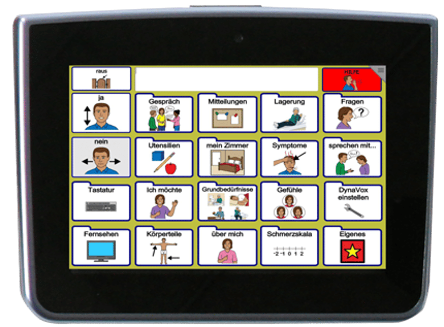 <p>an AAC device designed solely for communication purposes and not usable for other functions, example: Tobii Dynavox TD Pilot</p>