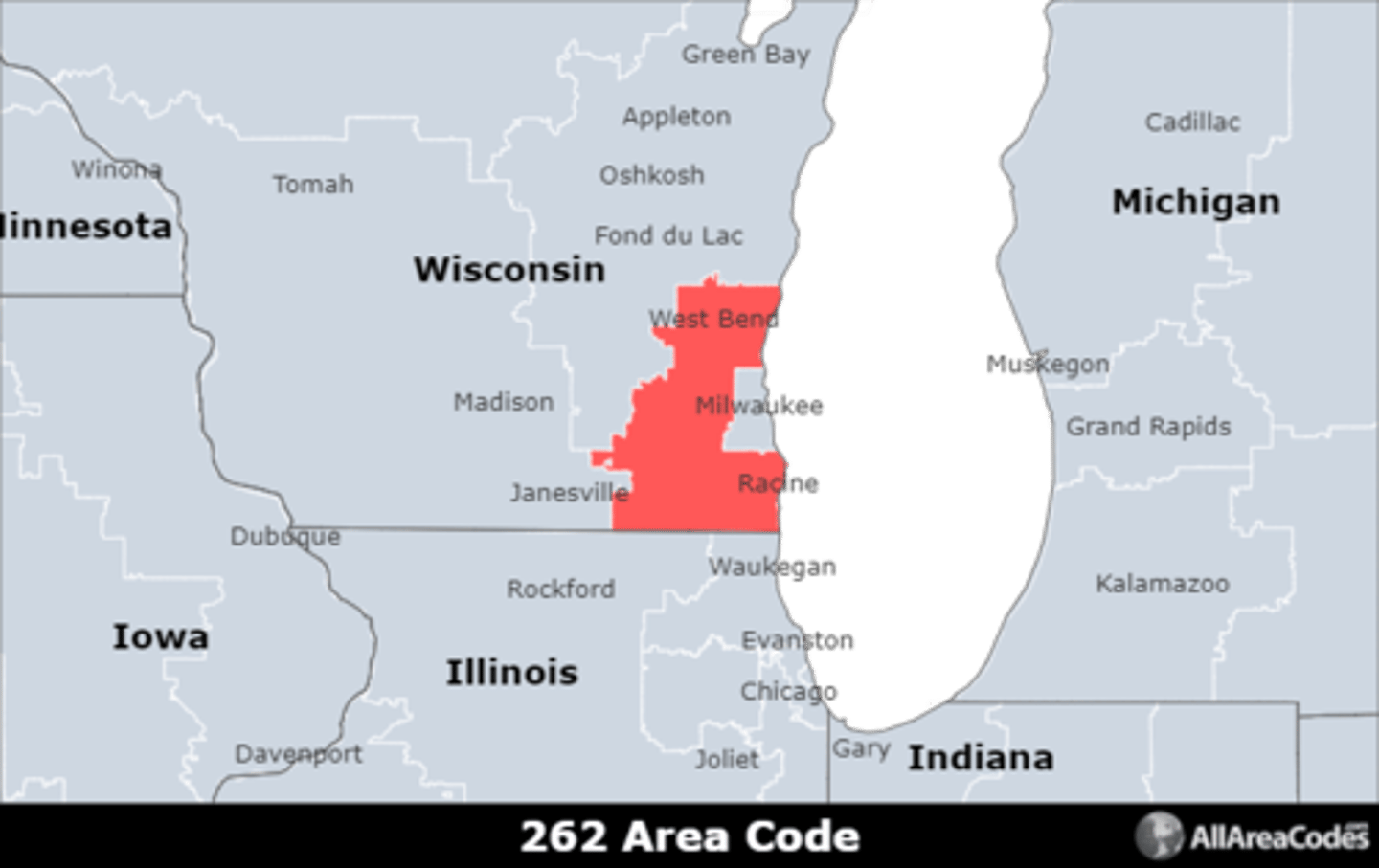 <p>Area code 262 is the area code for the suburbs of Milwaukee. It includes the cities of Kenosha, Racine, and Waukesha. It is the only area code that serves the area.</p>