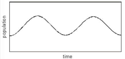 <p>Explain the negative feedback cycle of intraspecific competition using the diagram</p>