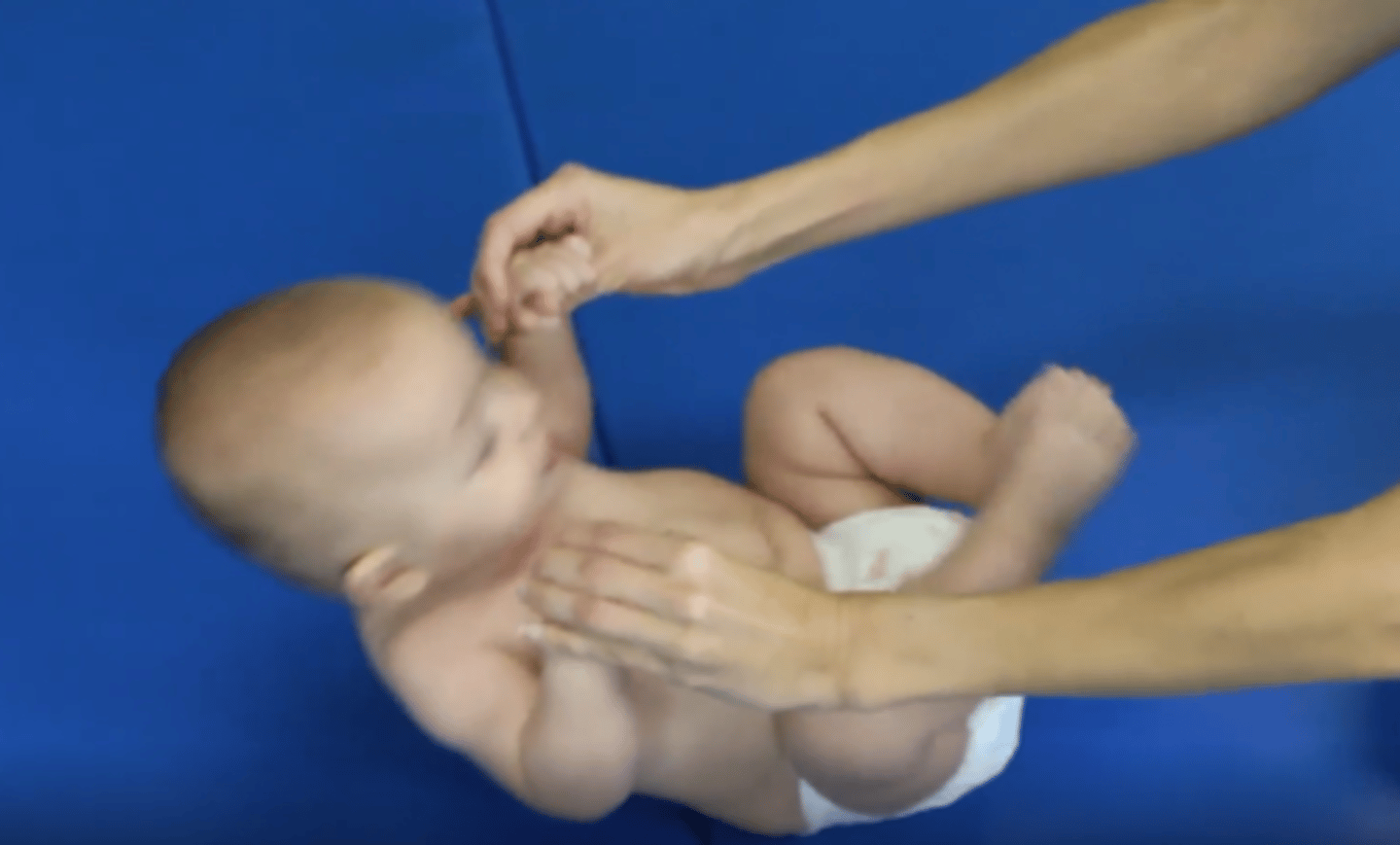<p>Leads movement with chin tuck and head in front of body</p>