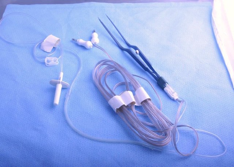 <p>delivers current for hemostasis and irrigation to cool tissue simultaneously, less thermal damage occurs to tissue that is cooled- this is a patient safety issue in neuro where you are working on the brain/spinal cord or close to major nerves </p>