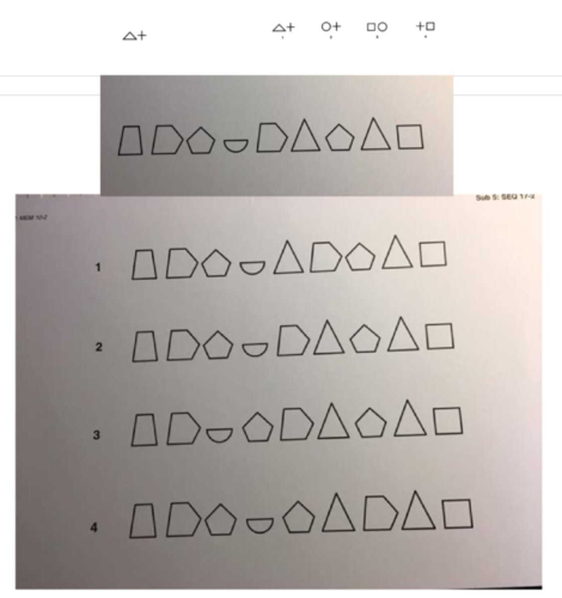 <p>ability to remember sequences (like a phone number or pattern of symbols)</p>