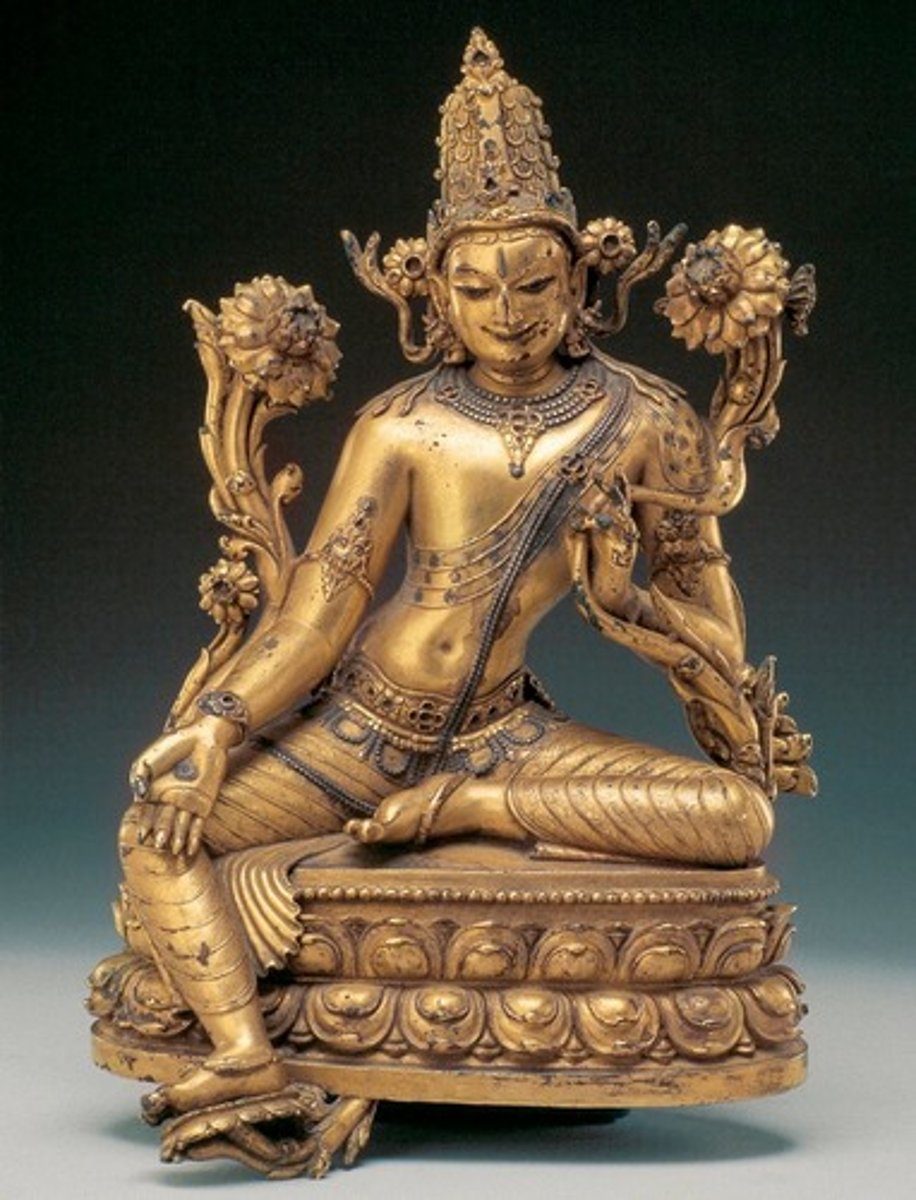 <p>in Buddhist thought, a potential Buddha who chooses not to achieve enlightenment in order to help save humanity</p>