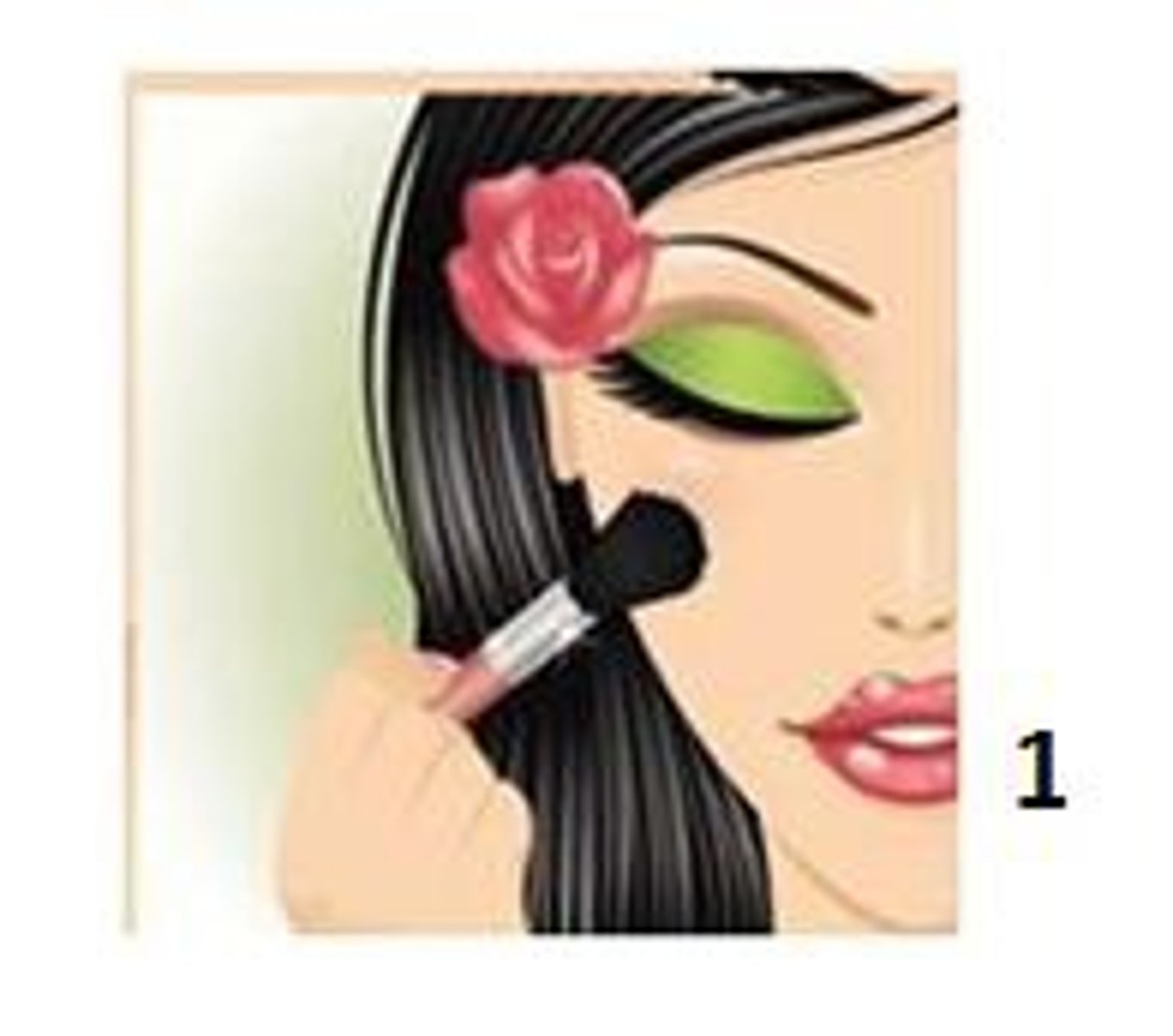 <p>to put makeup on oneself</p>