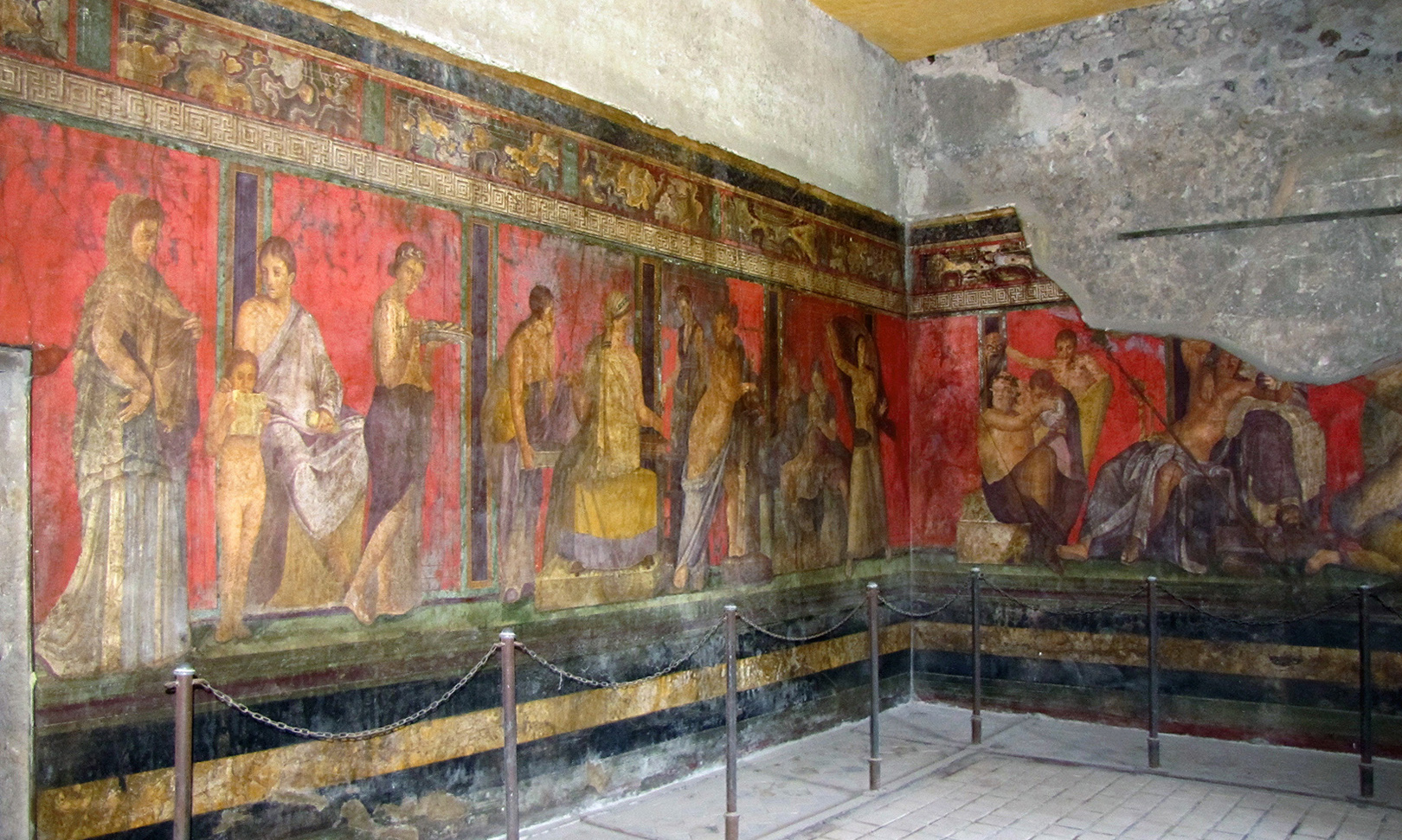 <p>Dionysiac mystery frieze</p>