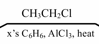 <p>This reagents are used for preparing alkylbenzene by:</p>