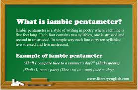 A fourteen-line poem written in iambic pentameter