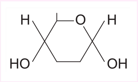 <p>for Beta glucose the OH on carbon 1 atom is on the top </p>