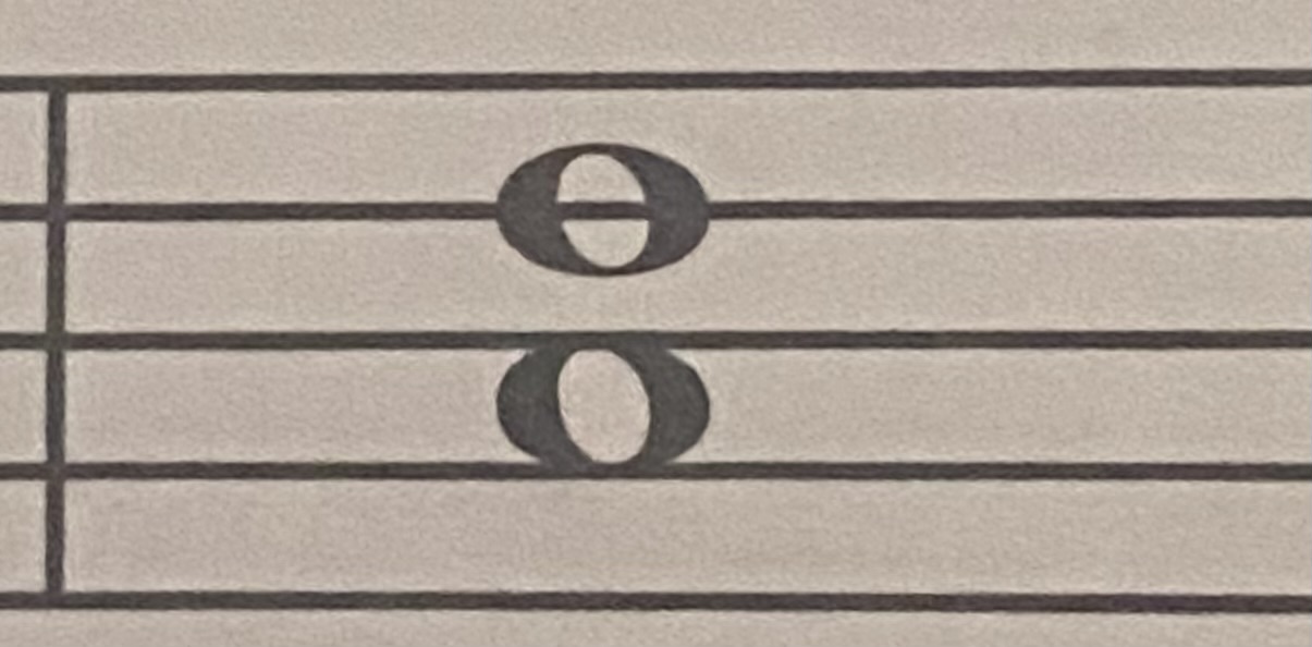 <p>Name the Left Hand Harmonic Interval</p>