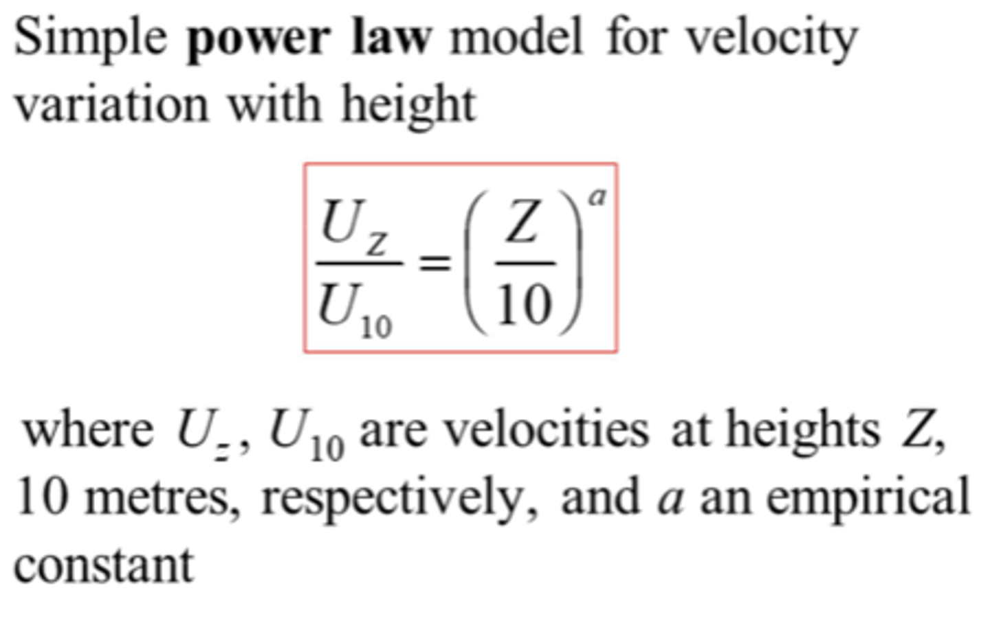 <p>need to know speed at U10</p>