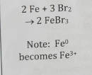 <p>2 substances combine to make one product. The oxidation state between the reactant and the product changes</p>