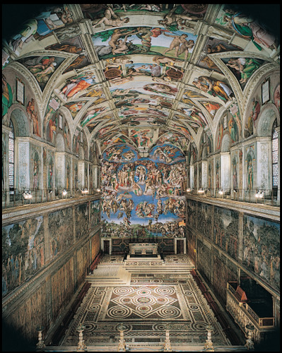 <p>Genre: Building</p><p>Sistine Chapel</p><p>Date: 1473</p><p>A Catholic church in Vatican City, Italy. Its ceiling was painted by the Renaissance artist Michelangelo.</p>