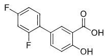 <p>salicylic acid derivative not metabolized by phase 1 systems</p>