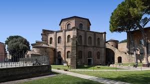 <p><span>domed octagonal plan church. Brick and concrete core, marble columns and revetment, gold-glass mosaics, dome: 94’ high, 27’ diameter. Ravenna, Italy, 526-547. Mosaics: Christ enthroned between St. Vitalis and Bishop Ecclesius (apse), emperor Justinian and attendants (north sanctuary wall, 8’8” ×12’), empress Theodora and attendants (south sanctuary wall, 8’8” ×12’), 546</span></p>