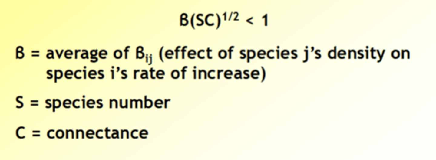 <p>Characterise food webs, with aim of understanding stability (how resistant to change, how fast to revert back after change)</p>