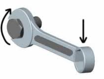 <p>It is the turning effect of a force.</p>