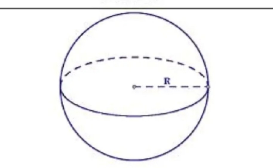 <p> V = 4/3.π.R³</p>
