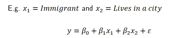 <p>how do you interpret more than one dummy variable? </p>